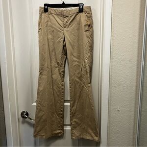 Banana Republic women’s sz 6 khaki flared stretch pants, mid 2000’s style